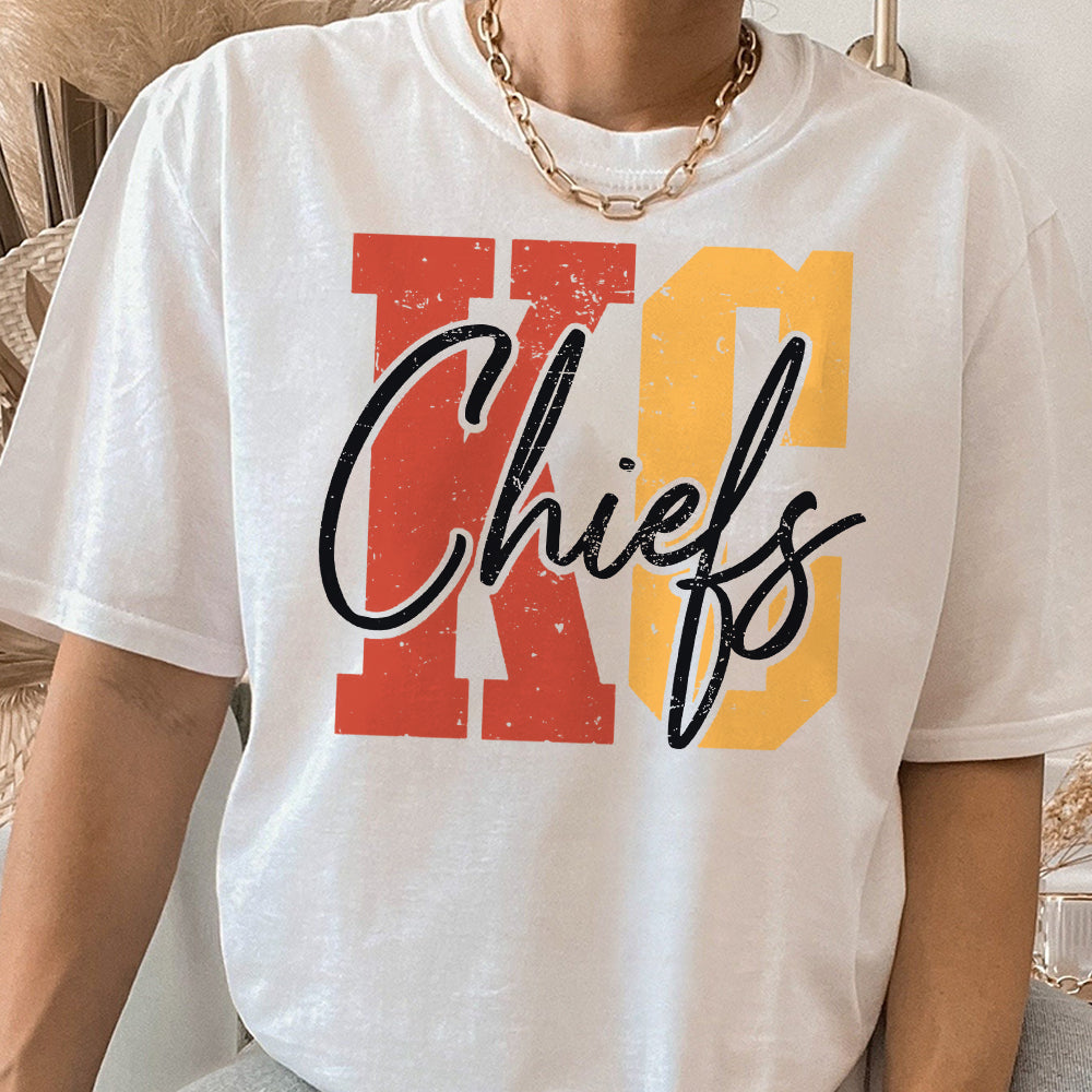 Chiefs sweatshirt, KC Chiefs in my heart Hoodie, Kansas City Football T shirt, Gift For Football Fan Tee, KC Football T shirt AAA