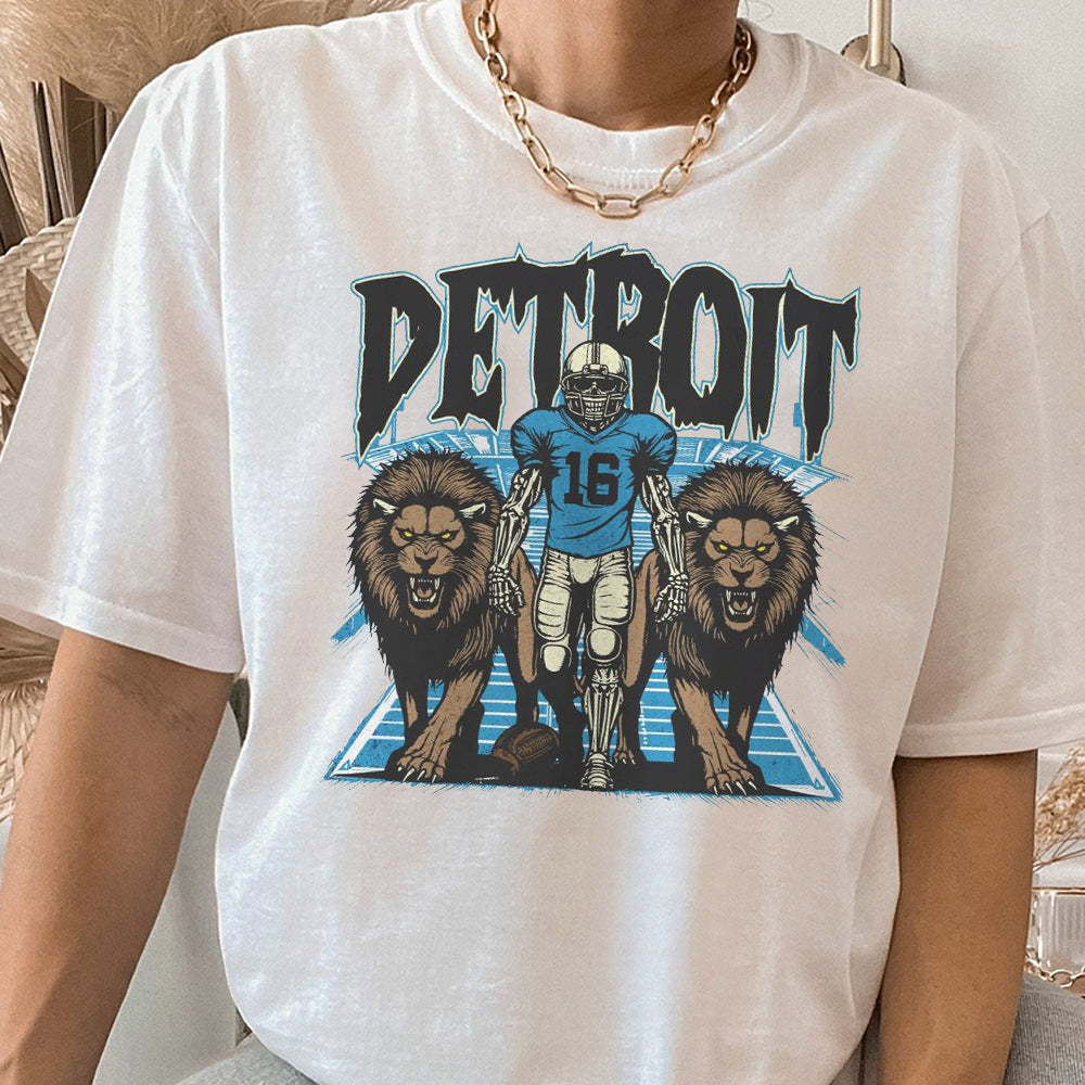Detroit Football Shirt, Detroit Graphic Tee, Detroit Lion Defend That Den Shirt BBB