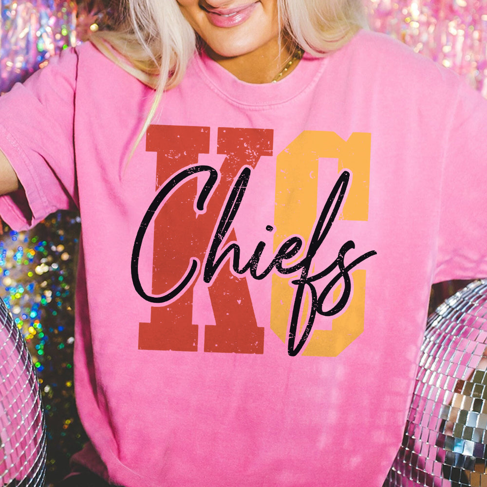 Chiefs sweatshirt, KC Chiefs in my heart Hoodie, Kansas City Football T shirt, Gift For Football Fan Tee, KC Football T shirt AAA