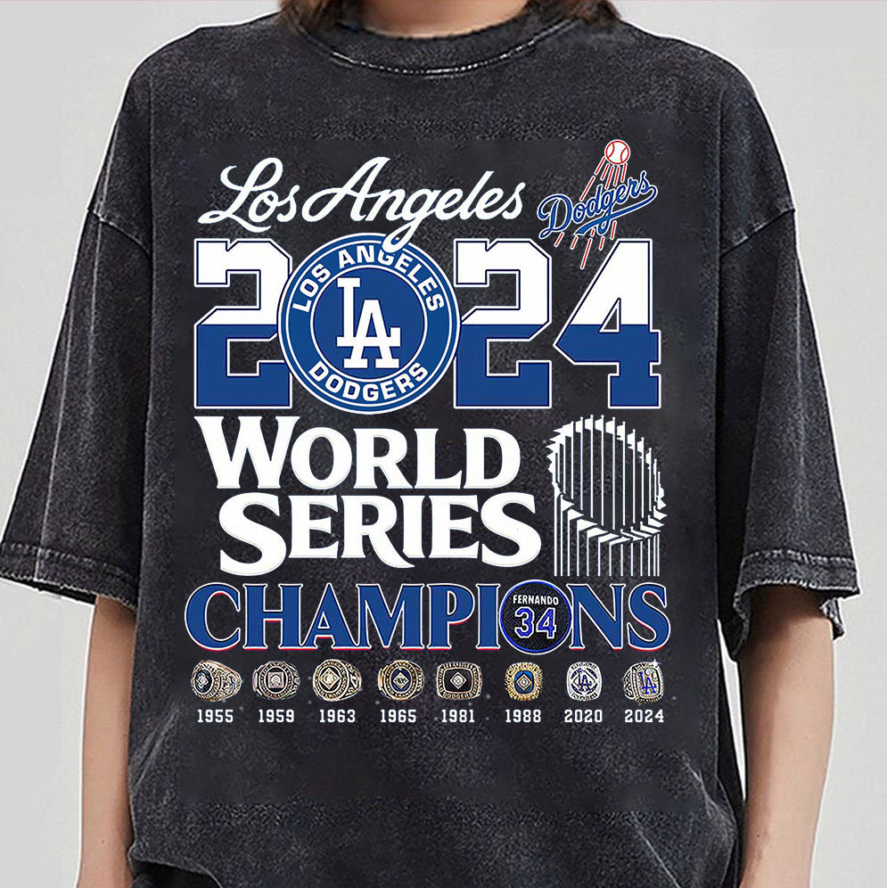 2024 Dodgers World Series Champions Shirt, Los Angeles World Series Sweatshirt, LA Dodgers T-shirt, Dodger