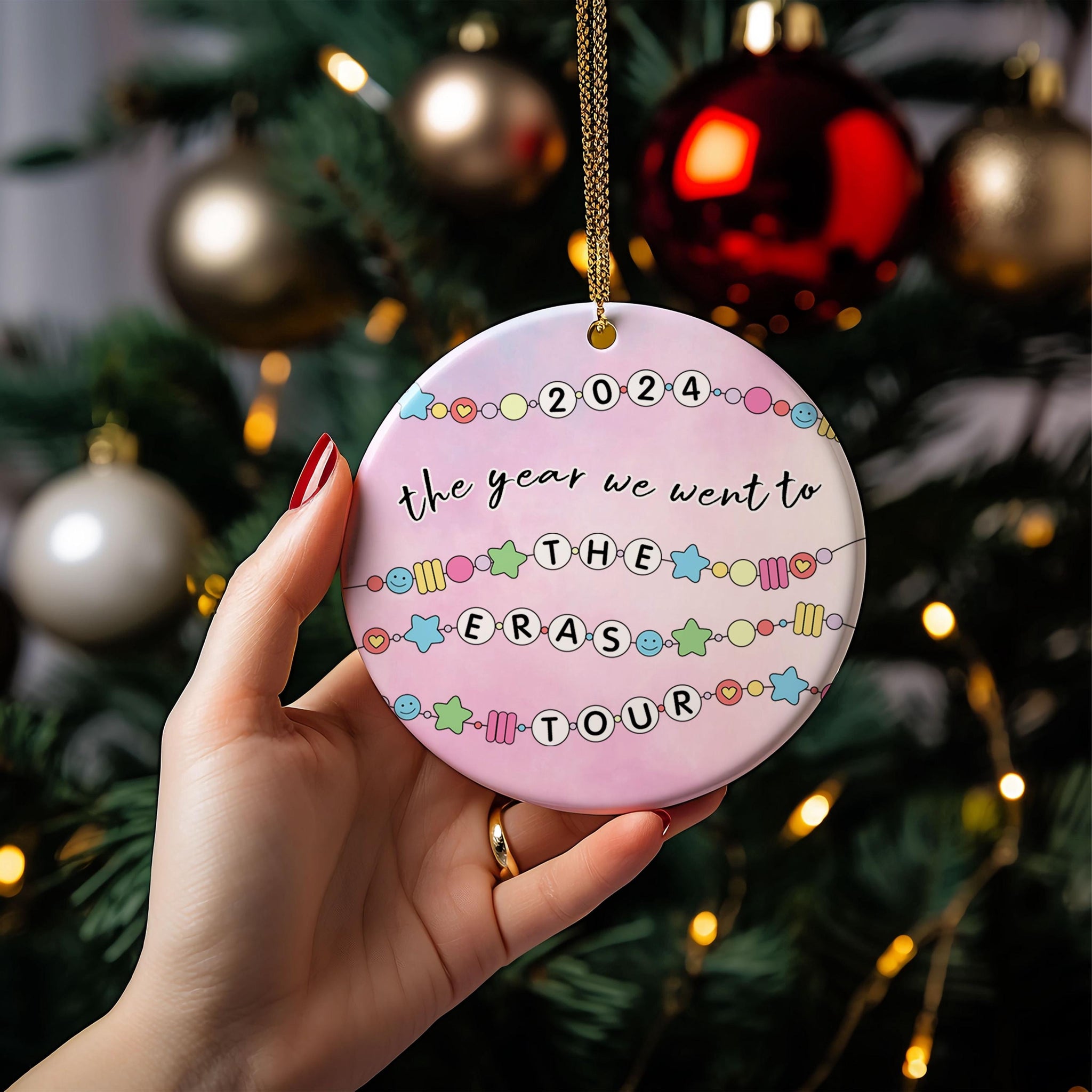 2024 The Eras Tour Ornament, Swiftie Ornament, Swiftie Christmas Ornament, Christmas Tour Ornament, Merry Swiftmas Ornament oroc31