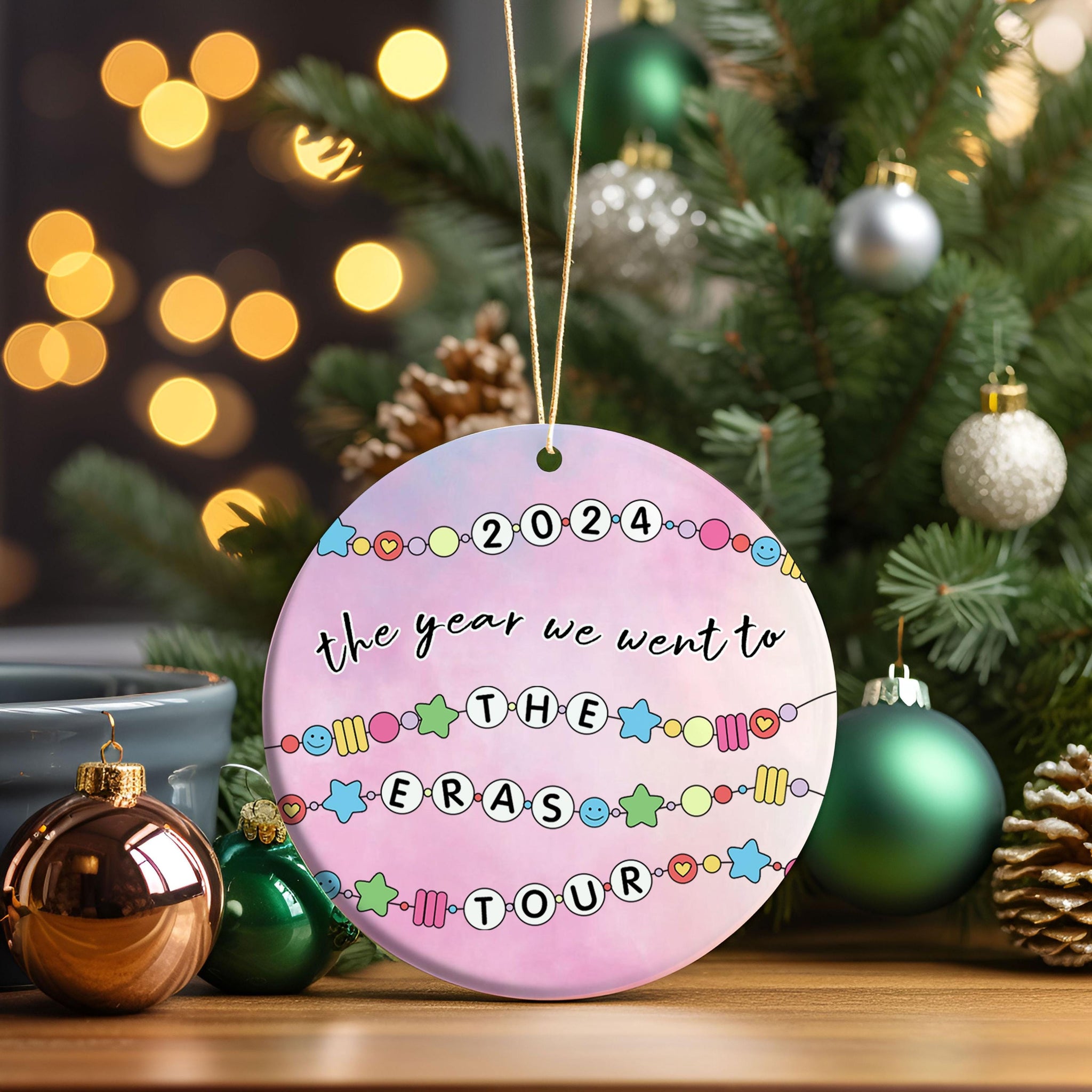 2024 The Eras Tour Ornament, Swiftie Ornament, Swiftie Christmas Ornament, Christmas Tour Ornament, Merry Swiftmas Ornament oroc31