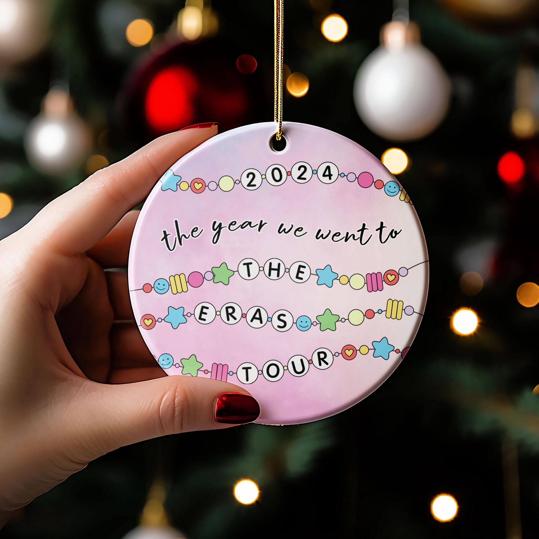 2024 The Eras Tour Ornament, Swiftie Ornament, Swiftie Christmas Ornament, Christmas Tour Ornament, Merry Swiftmas Ornament oroc31