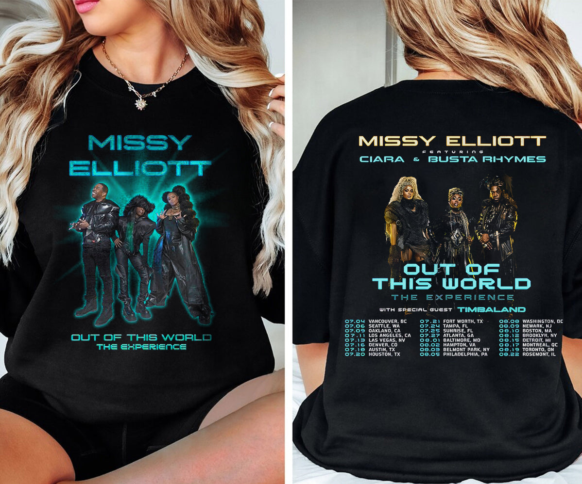 2024 Tour Missy Elliott x Ciara & Busta T-Shirt, Out of This World 2024 Tour Shirt V7, Missy Elliott Rap Tour Merch, Missy Elliott Fan Gift