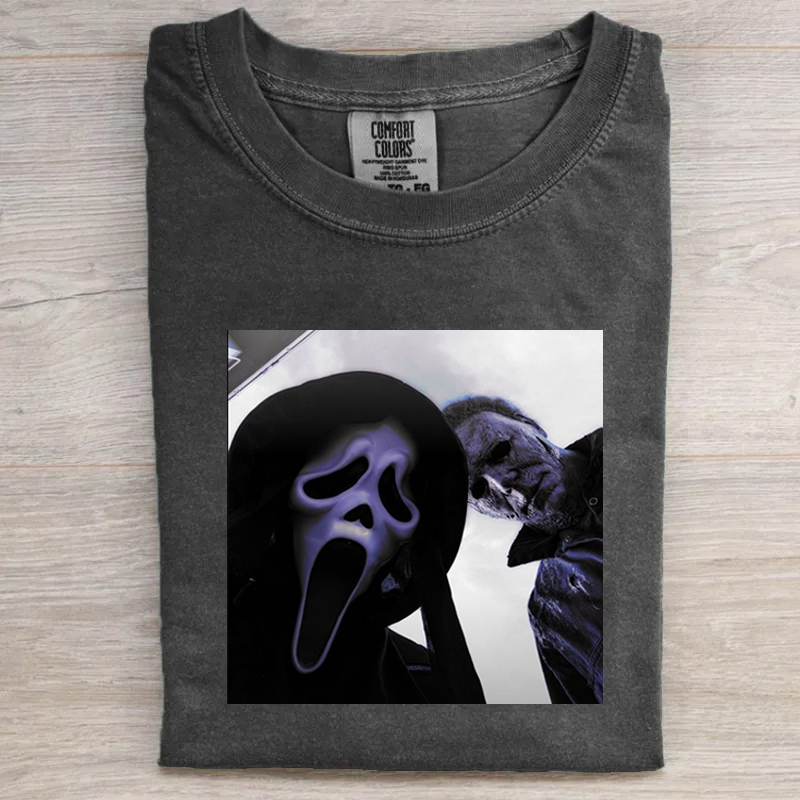 Vintage Comfort Color, Ghostface Scream Halloween Heart Hands Shirt Or Sweatshirt, Halloween Graphic T-shirt, Scream Merch HLWT19