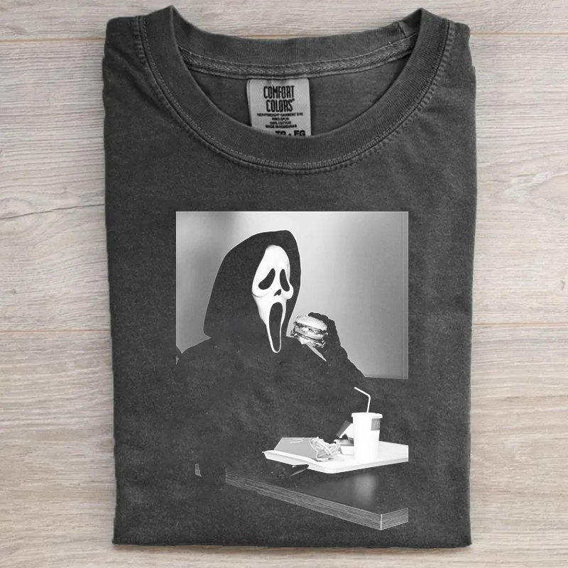 Vintage Comfort Color, Ghostface Scream Halloween Heart Hands Shirt Or Sweatshirt, Halloween Graphic T-shirt, Scream Merch HLWT11