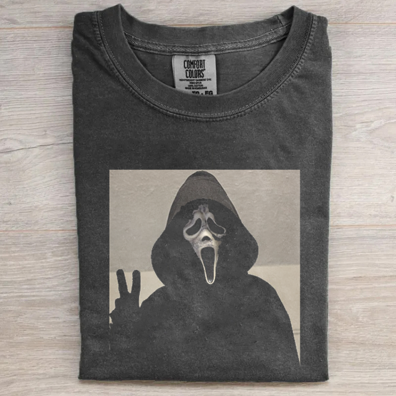 Vintage Comfort Color, Ghostface Scream Halloween Heart Hands Shirt Or Sweatshirt, Scream Merch HLWT8 ,Halloween Graphic T-Shirt