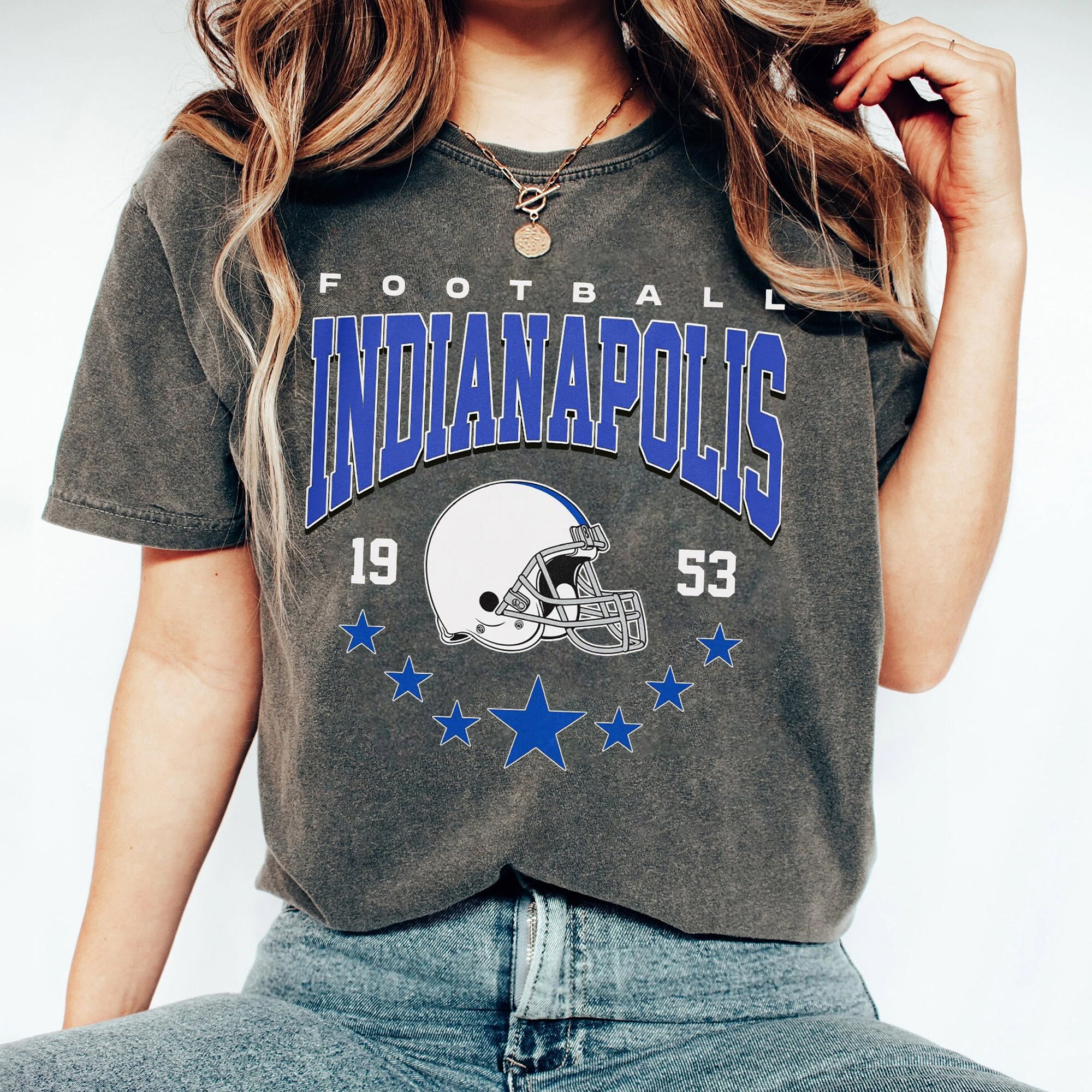 Indianapolis Football Vintage Style s T-Shirt,Indianapolis Football Shirt, Retro Indianapolis Football Fan Gift DDD