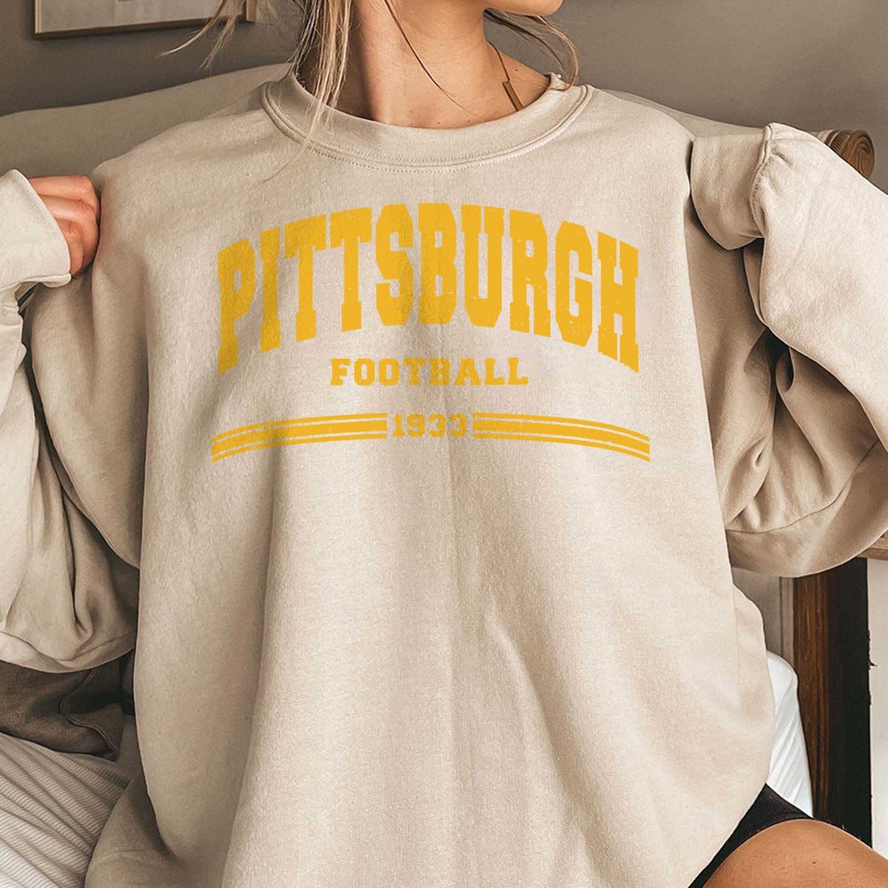 Vintage Pittsburgh Football Shirt, Distressed Pittsburgh T Shirt, sr, Pittsburgh Shirt, Pittsburgh Fan Gift JJJ