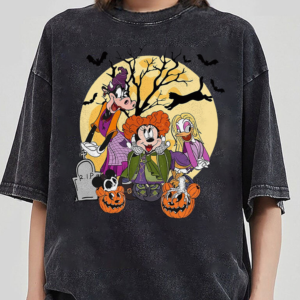 Disney Halloween Hocus Pocus  Shirt, It'S Just A Bunch Of, Minnie Daisy Clarabelle Hocus Pocus Shirt, Disney Sanderson Sisters 2  BBB