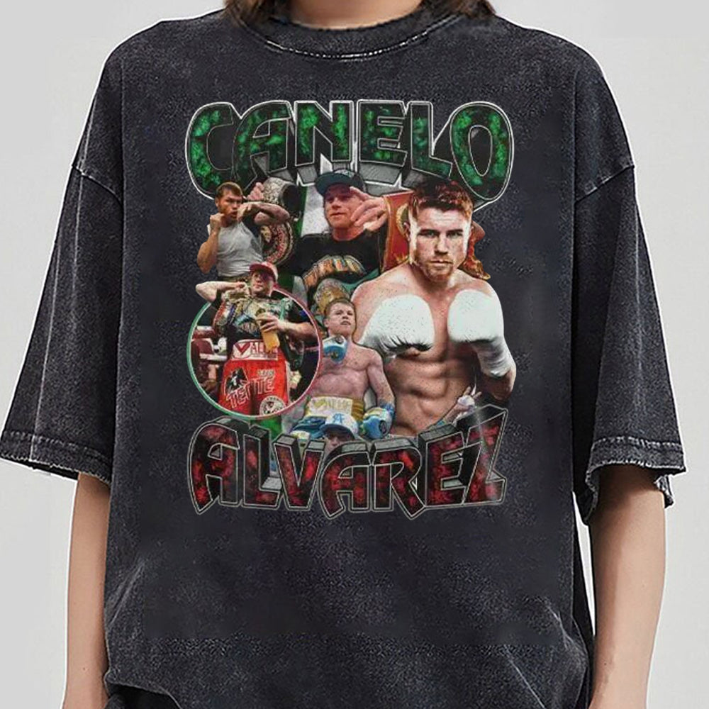 Canelo Alvarez Vintage 90s Graphic Style T-Shirt, Canelo Alvarez Shirt, Vintage Sport Tee, Unisex shirt, Boxing Bootleg Gift AAA