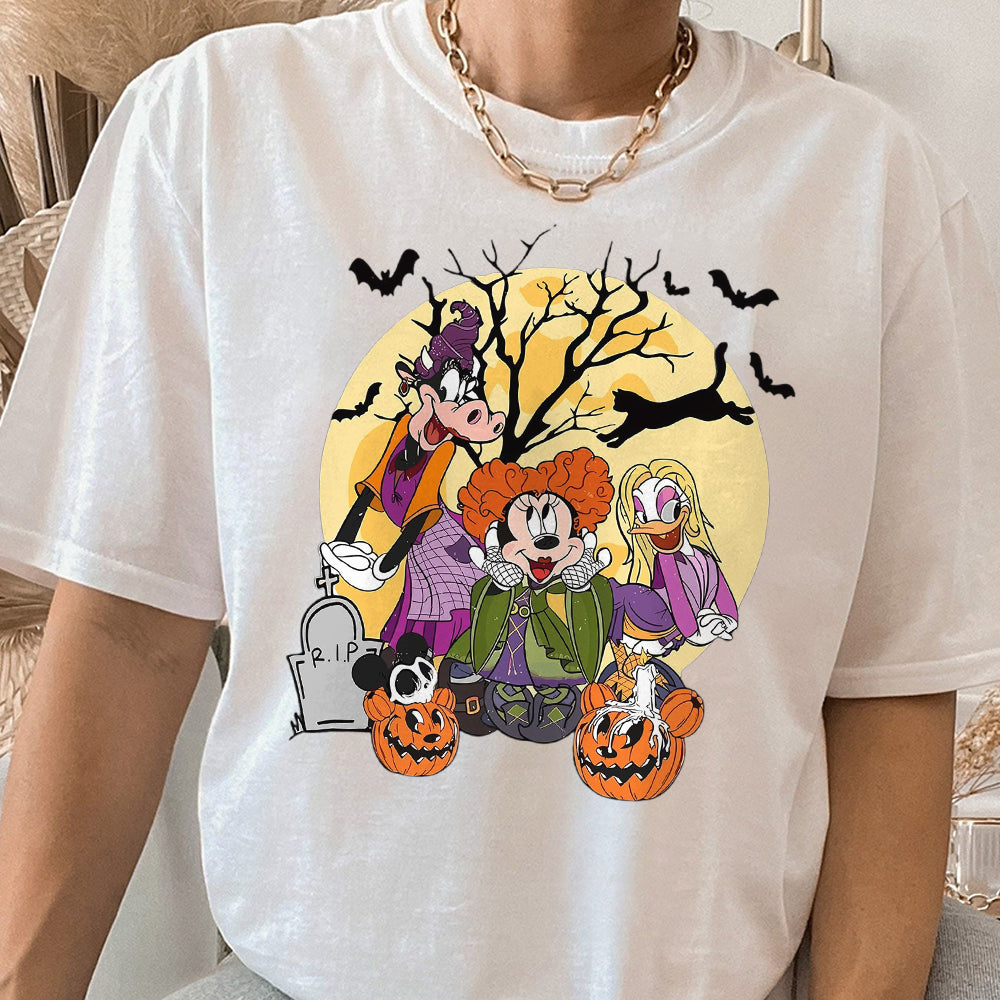 Disney Halloween Hocus Pocus  Shirt, It'S Just A Bunch Of, Minnie Daisy Clarabelle Hocus Pocus Shirt, Disney Sanderson Sisters 2  BBB