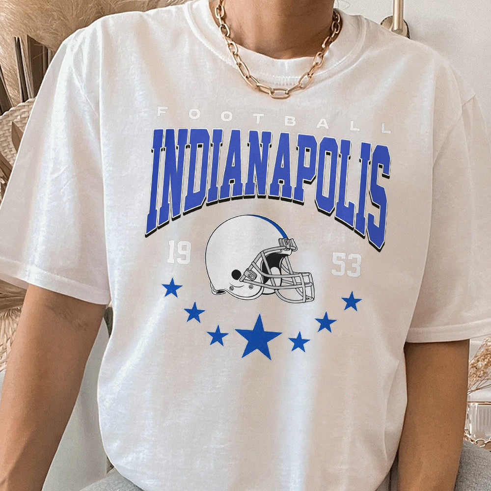 Indianapolis Football Vintage Style s T-Shirt,Indianapolis Football Shirt, Retro Indianapolis Football Fan Gift DDD