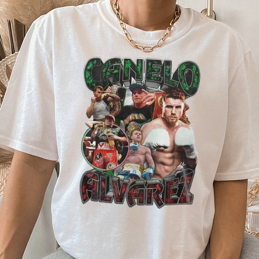 Canelo Alvarez Vintage 90s Graphic Style T-Shirt, Canelo Alvarez Shirt, Vintage Sport Tee, Unisex shirt, Boxing Bootleg Gift AAA