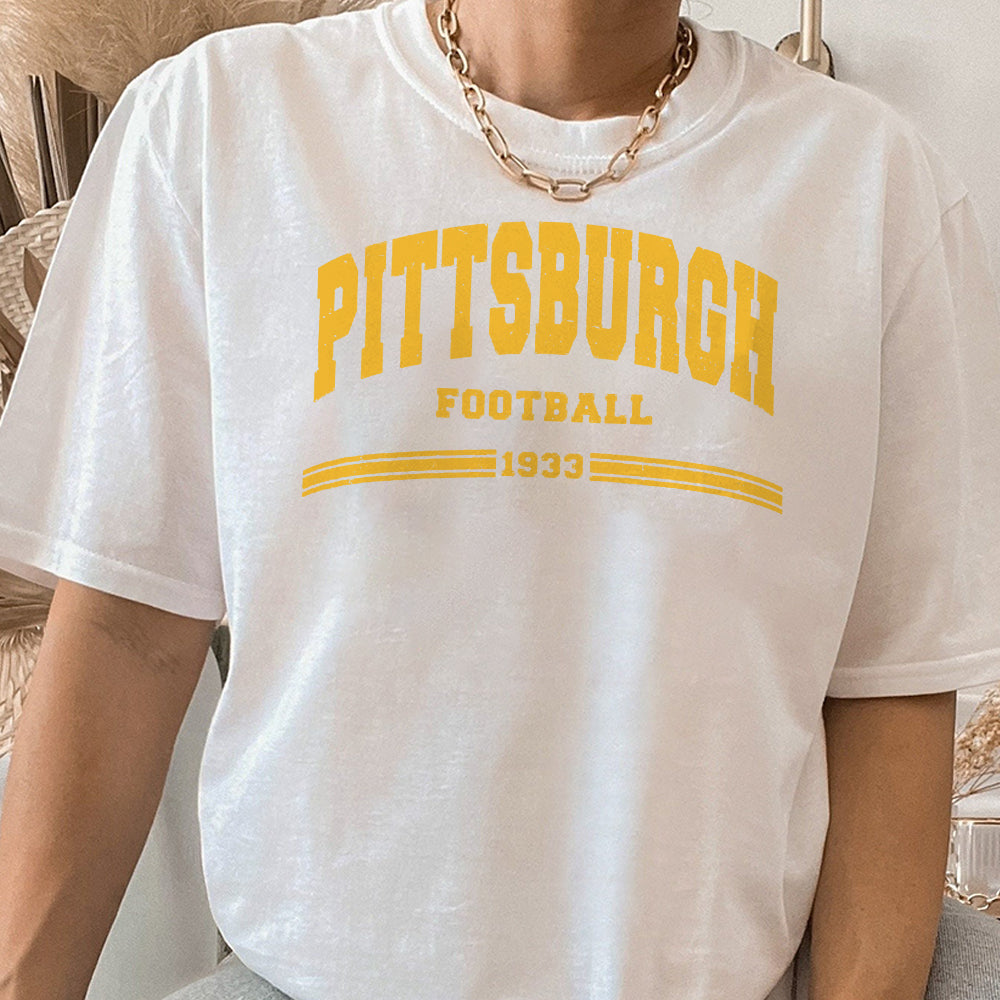 Vintage Pittsburgh Football Shirt, Distressed Pittsburgh T Shirt, sr, Pittsburgh Shirt, Pittsburgh Fan Gift JJJ