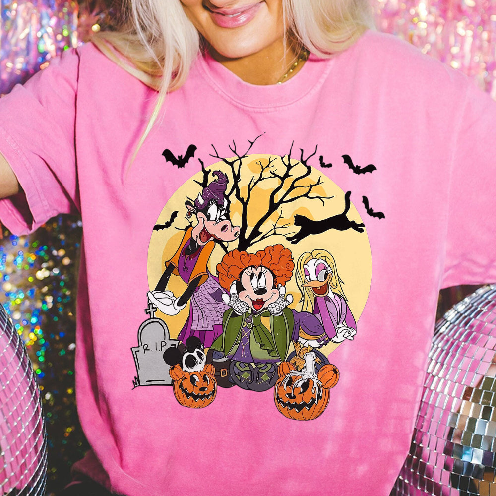 Disney Halloween Hocus Pocus  Shirt, It'S Just A Bunch Of, Minnie Daisy Clarabelle Hocus Pocus Shirt, Disney Sanderson Sisters 2  BBB