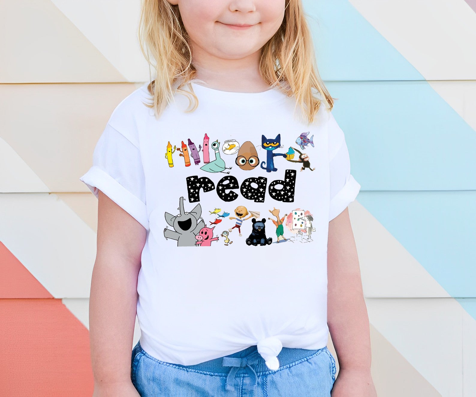 Read Children's Books Teacher T-Shirt, Teacher Life Shirt, Teacher Shirt, Kindergarten Shirt Gift For Teacher  TD0809 05