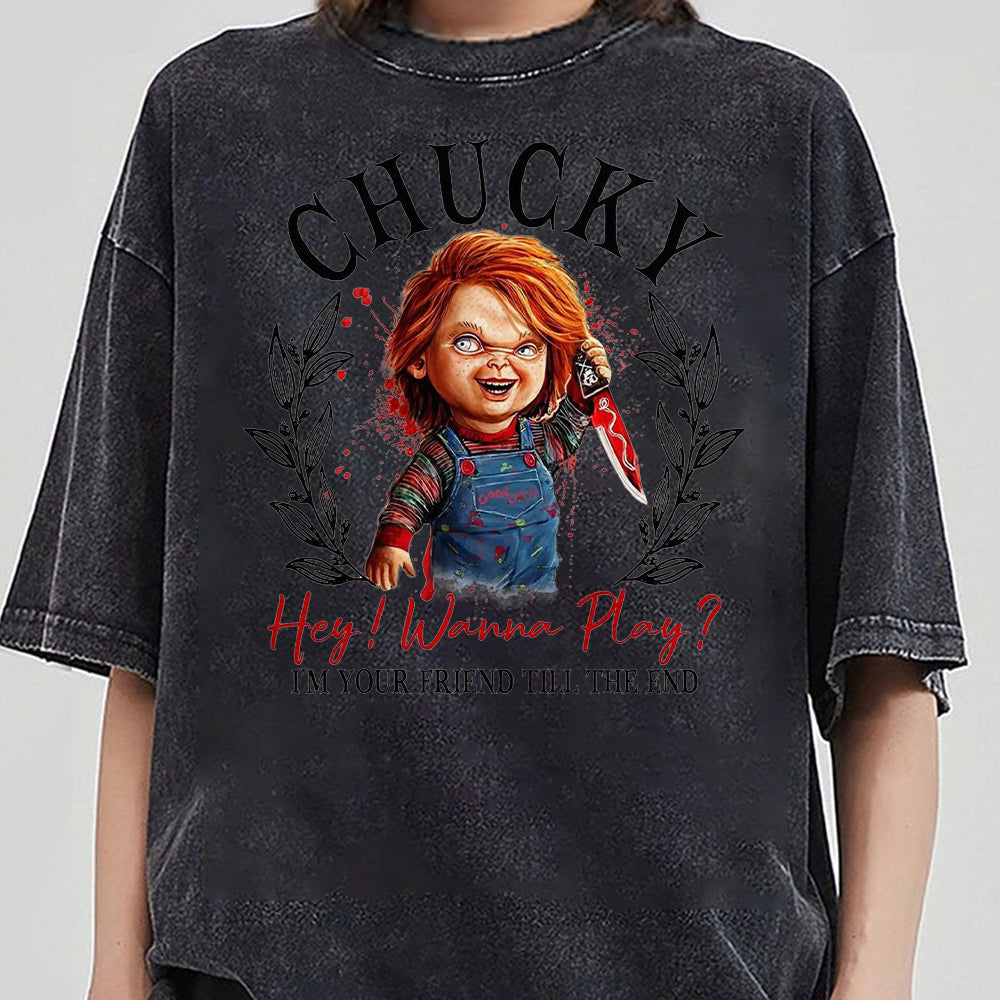 Limited Chucky Vintage T-Shirt, Chucky Graphic T-shirt, Retro 90's Fans Homage T-shirt, Gift For Women and Men III