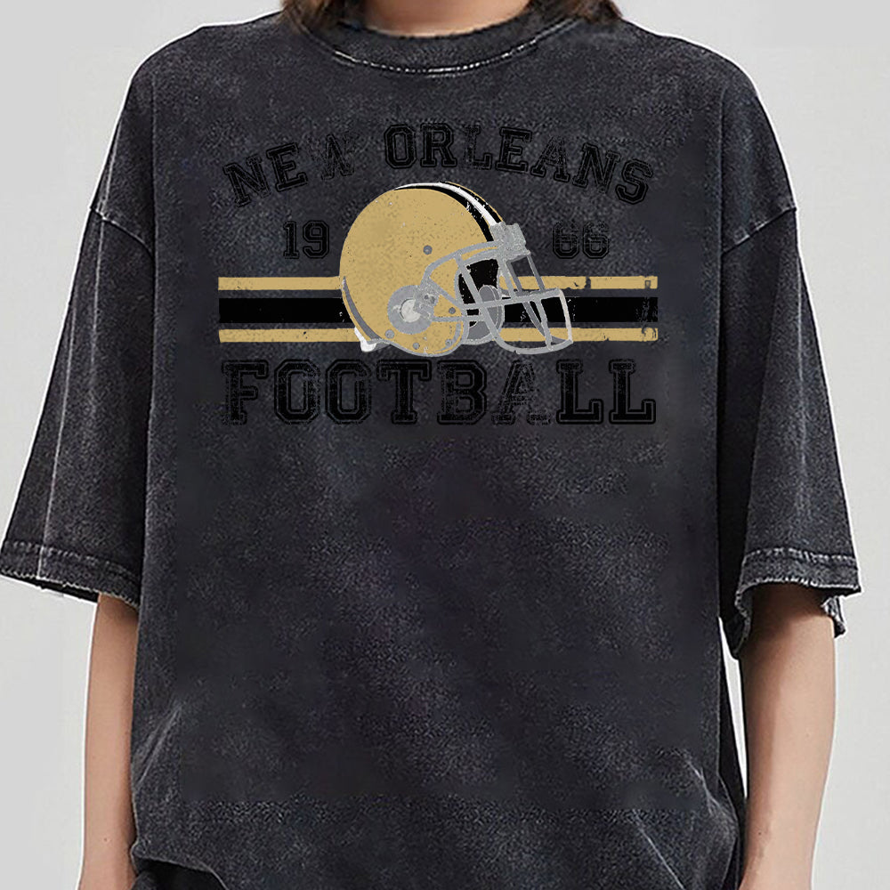 Distressed New Orleans Football Shirt Saints Football Crewneck Retro Saints Shirt Gift for New Orleans Saints Football Fan Gift Game Day BBB TDCAO