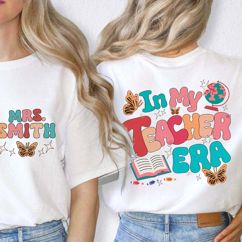 Personalized In My Dance Era Teacher Two Sided T-Shirt inmy