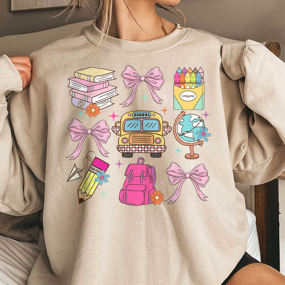 Cute Back To School Girls Shirt  Girls School Shirt  First Day Of School Tee  School Shirt  TD0809 01