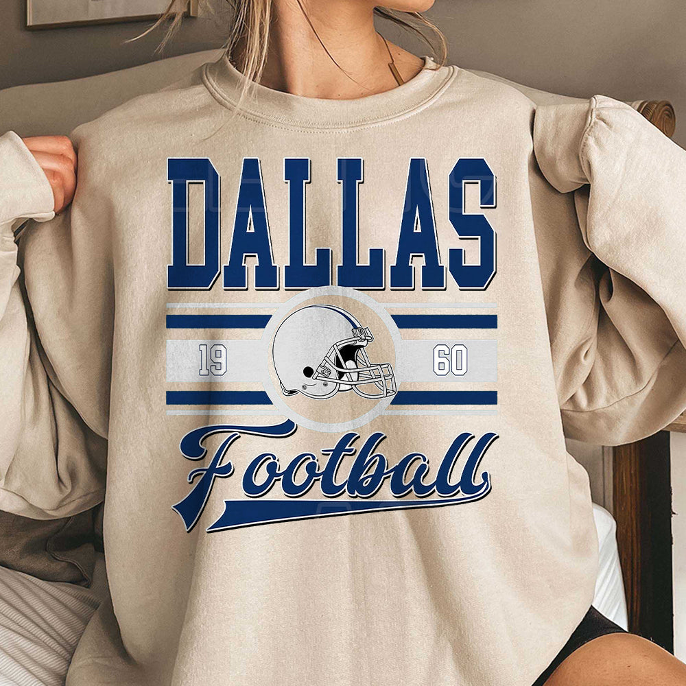 Retro Dallas Football Shirt, Cowboys Team Shirt, Vintage Texas Shirt, Dallas Football Tee, Cowboys Shirt, Oversized Dallas Team T-shirt 2 HHH TDCAO