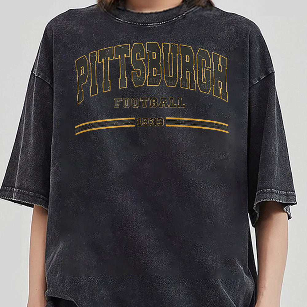 Vintage Pittsburgh Football Shirt, Distressed Pittsburgh T Shirt, sr, Pittsburgh Shirt, Pittsburgh Fan Gift 2 JJJ