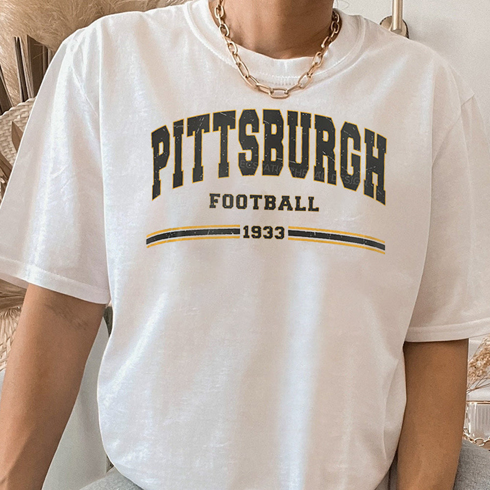 Vintage Pittsburgh Football Shirt, Distressed Pittsburgh T Shirt, sr, Pittsburgh Shirt, Pittsburgh Fan Gift 2 JJJ