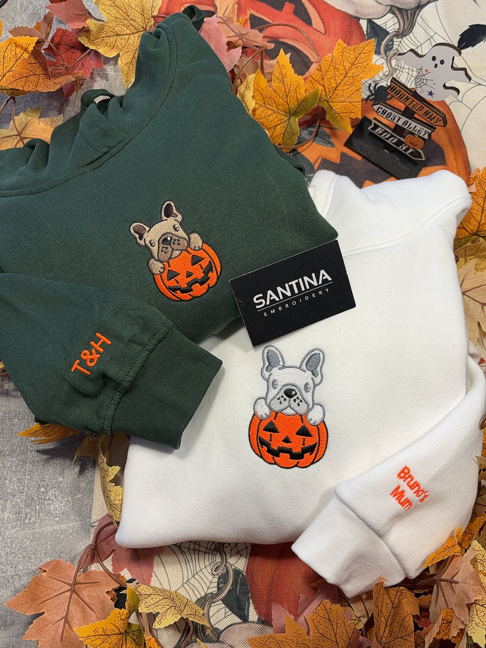 Halloween cute Pumpkin dog sweatshirt, hoodie EMHA0909S