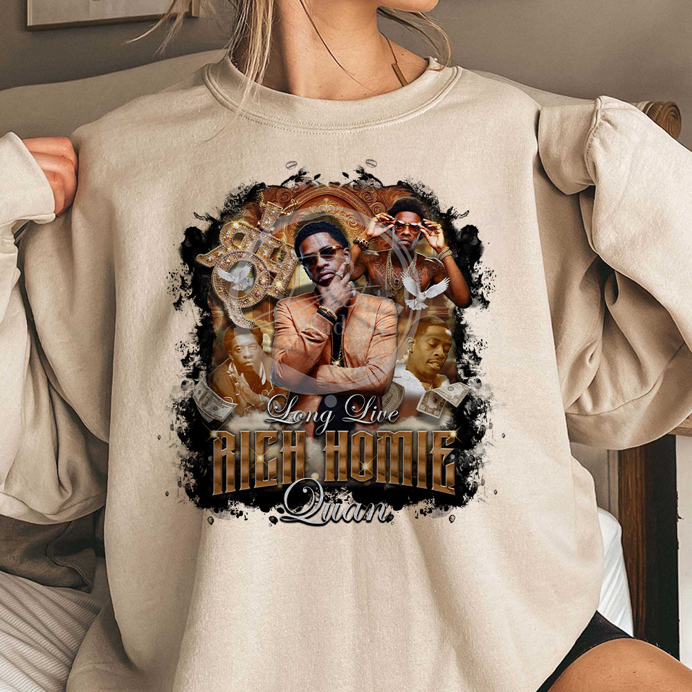 RIP Rich Homie, Vintage Rapper Tee, Quan Hip-hop Shirt EEE