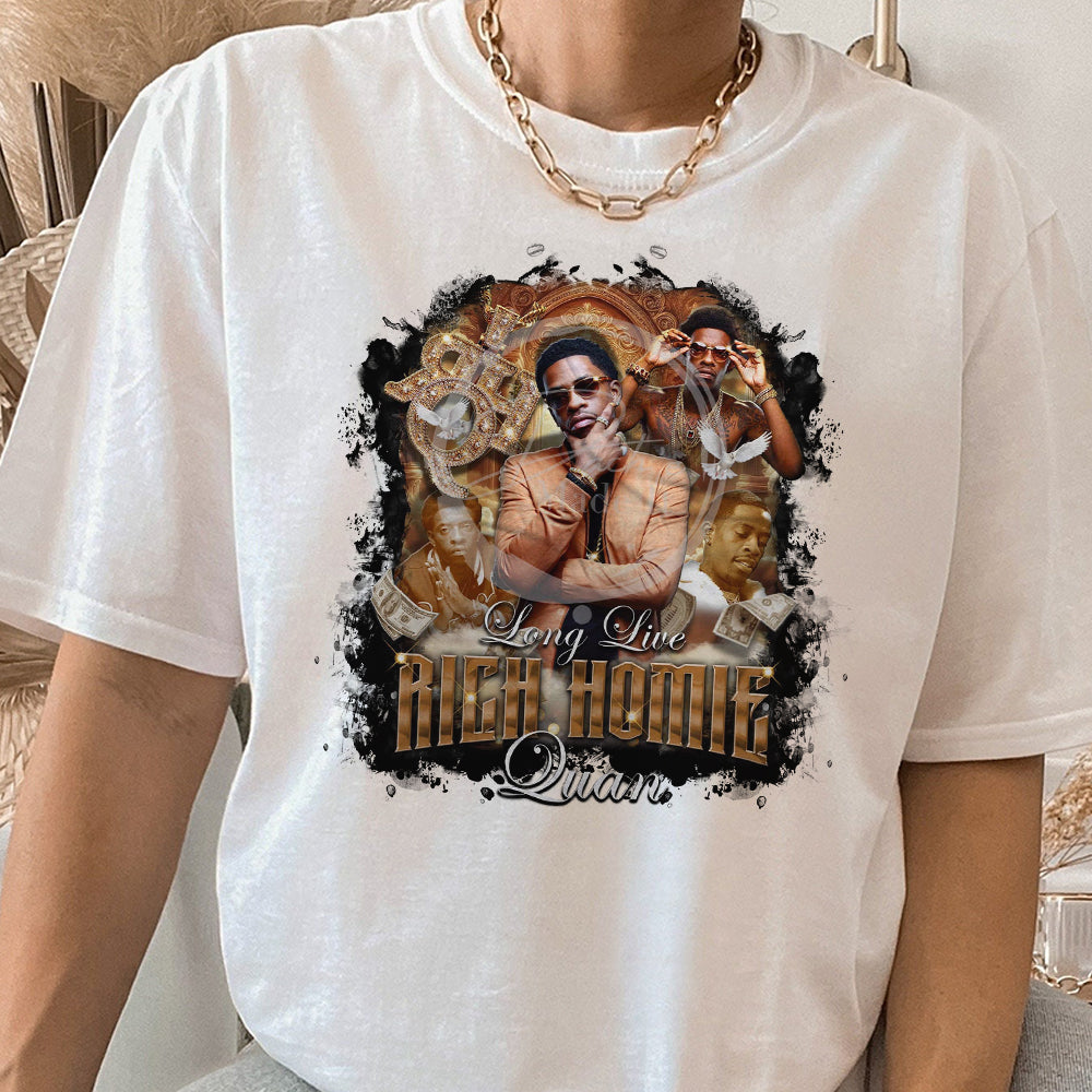 RIP Rich Homie, Vintage Rapper Tee, Quan Hip-hop Shirt EEE