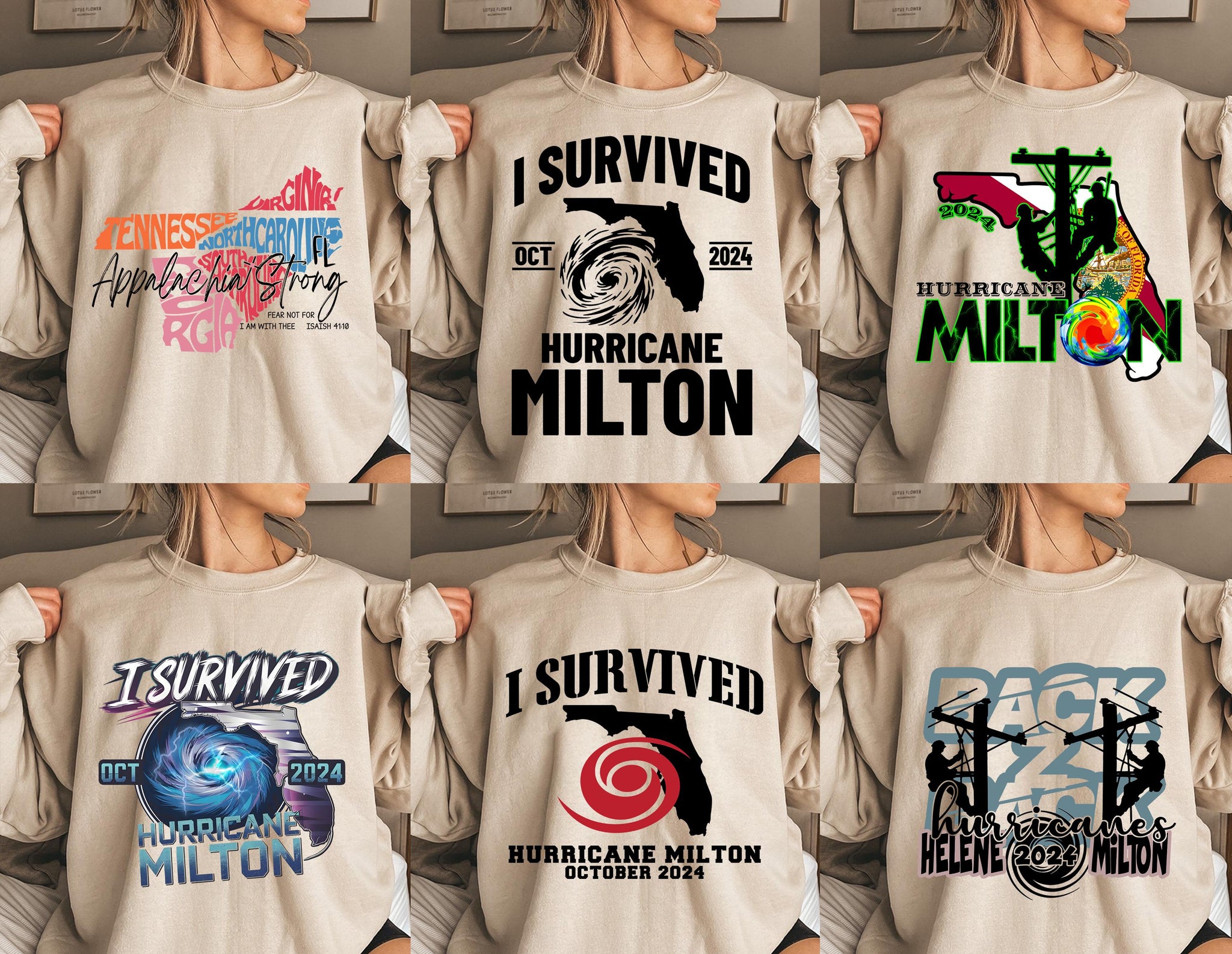 25+ I Survived Hurricane Milton Bundle, Florida Tropical Storm SVG-PNG-EPS, T-Shirt, Weather, Cricut, T-Shirt, Boat, October 2024, Tampa TMC