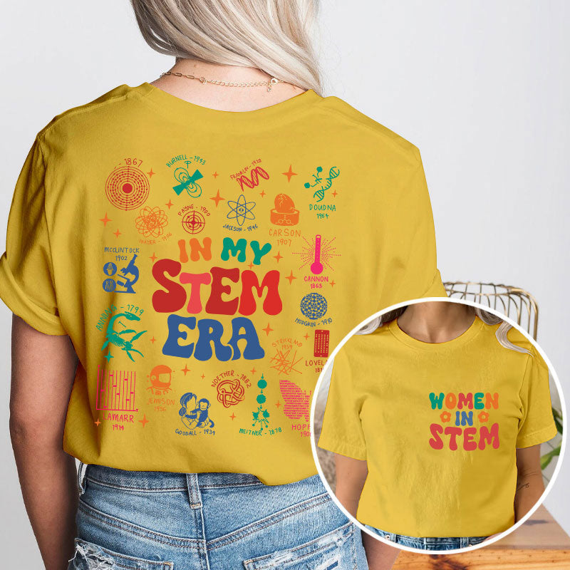 Cool Science In My Stem Era Teacher Two Sided T-Shirt 2MAT88