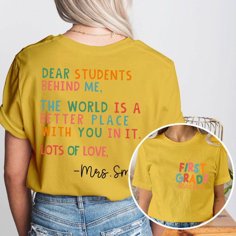 Do What Make You Happy Teacher Two Sided Sweatshirt 2MAT68