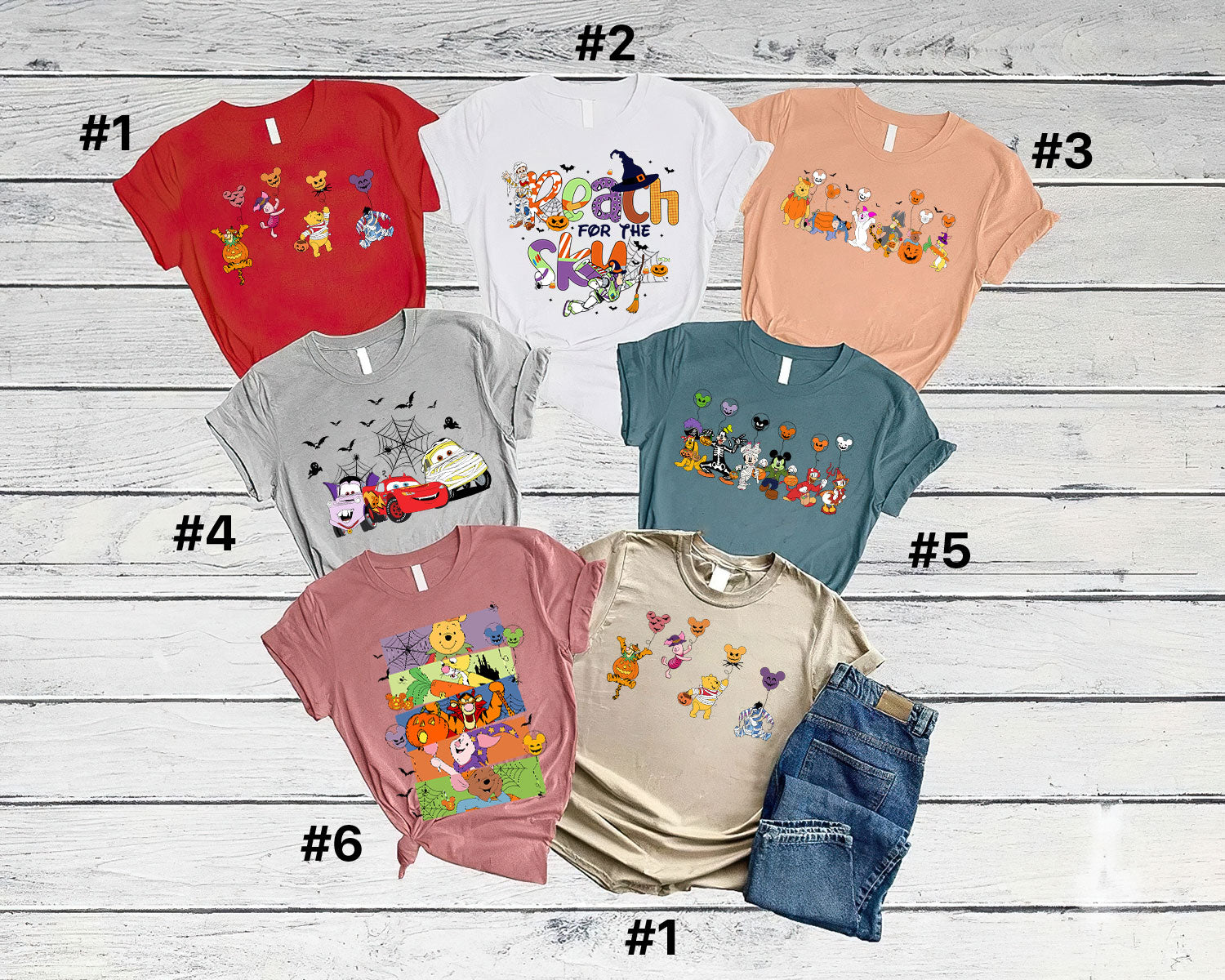 Disney Halloween Shirt, Disney Shirt, Halloween Matching Shirts, Disney Matching Shirts, Disney Trip Shirts, Disneyland Tee DH1907 08