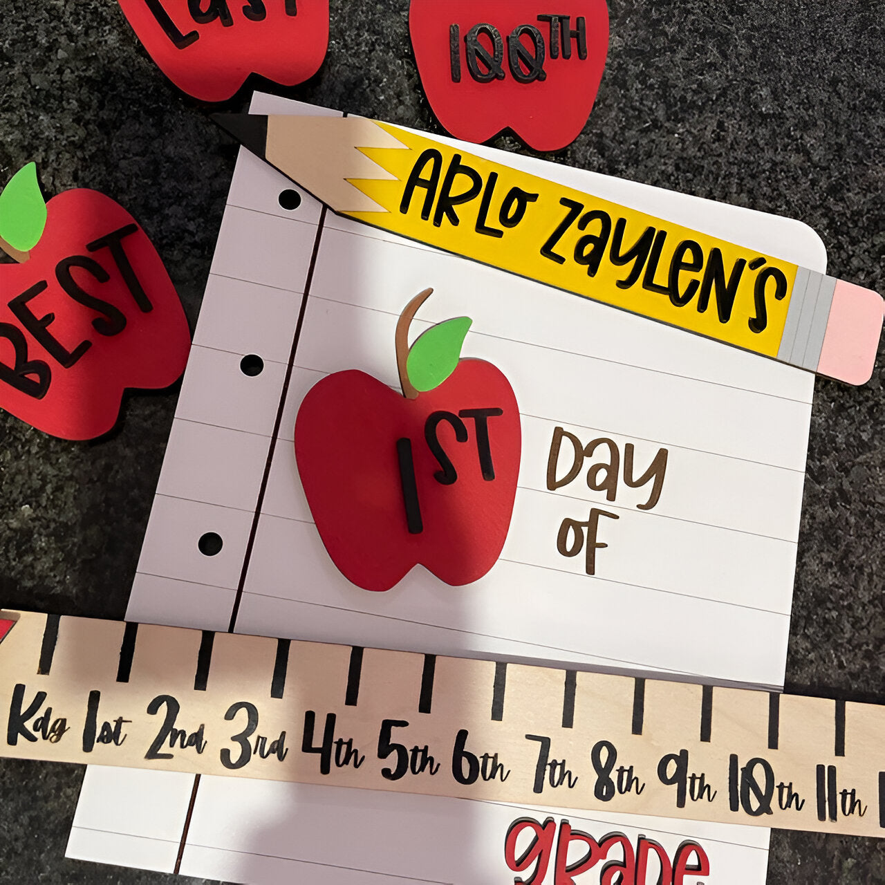 Personalized Reusable Back to School Sign First Day of School Sign With Kids Names Meaningful Gift Ideas For Kids Scsign