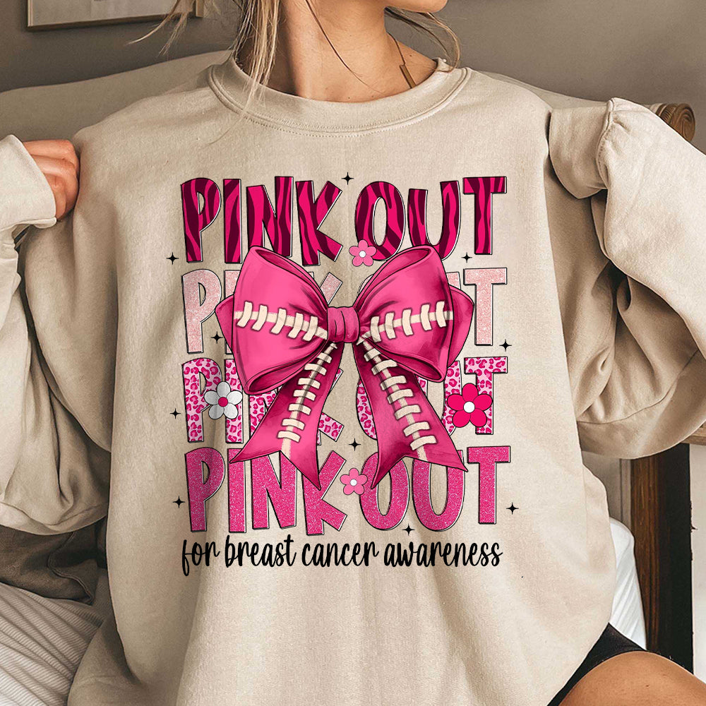Football Pink Out Shirt, Breast Cancer Football Shirt, Breast Cancer Awareness Shirt, Pink Ribbon, Game Day Shirt, Football Mom Shirt, Tackle Cancer BBB