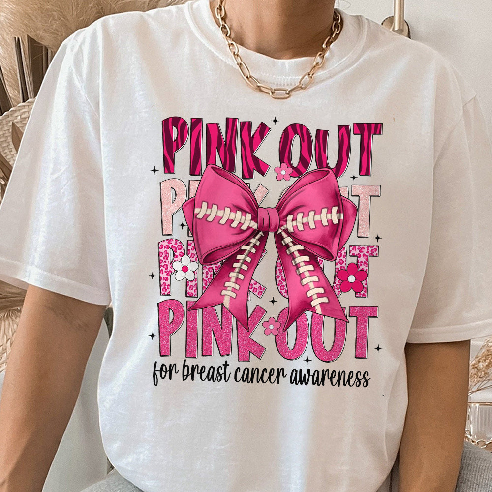 Football Pink Out Shirt, Breast Cancer Football Shirt, Breast Cancer Awareness Shirt, Pink Ribbon, Game Day Shirt, Football Mom Shirt, Tackle Cancer BBB