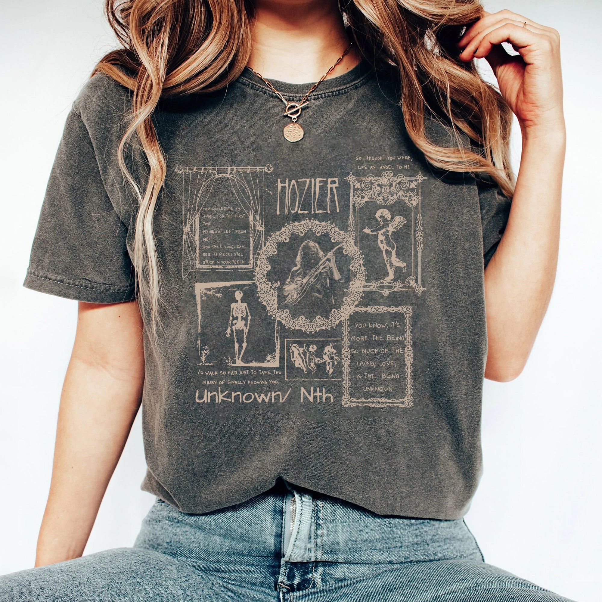 Hozier Vintage Shirt, Hozier Rock Concert, Hozier Tour 2024 Shirt, Hozier Unreal Unearth Tour T-Shirt, Vintage Hozier, Hozier Hoodie 2024 2 DDD TDCAO