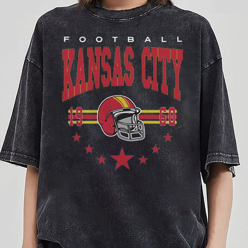 Vintage Style Kansas City Football, Kansas City Sweatshirt, Kansas City Football Sweatshirt, Football Fan Gift, Game Day Shirt DDD