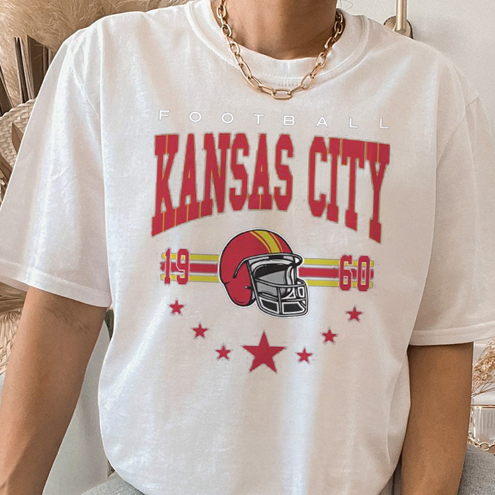 Vintage Style Kansas City Football, Kansas City Sweatshirt, Kansas City Football Sweatshirt, Football Fan Gift, Game Day Shirt DDD