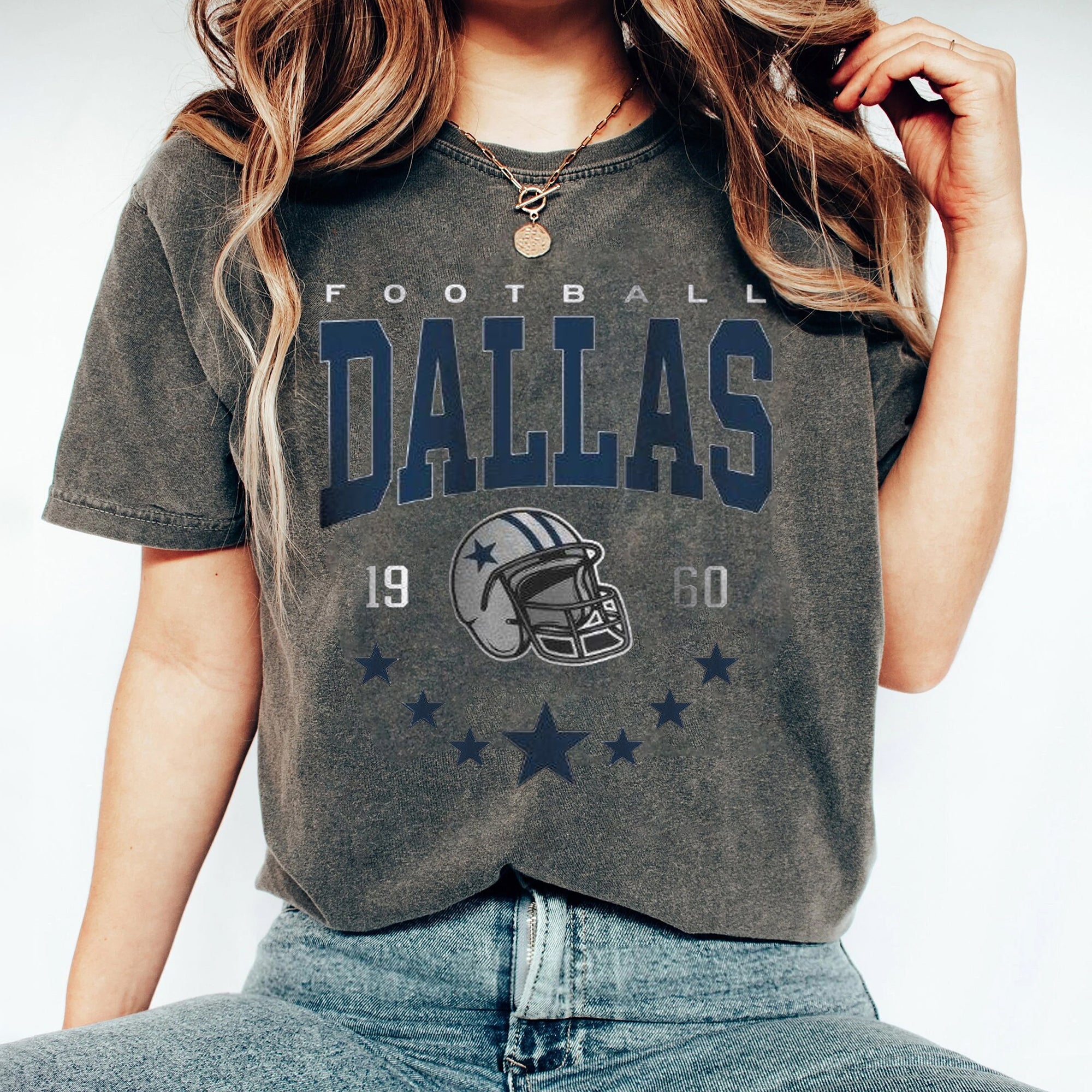 Vintage Dallas Football Sweatshirt, Trendy Dallas Football Fan Gift, Dallas Game Day Shirt, Dallas Shirt, Game Day Shirt 1 DDD