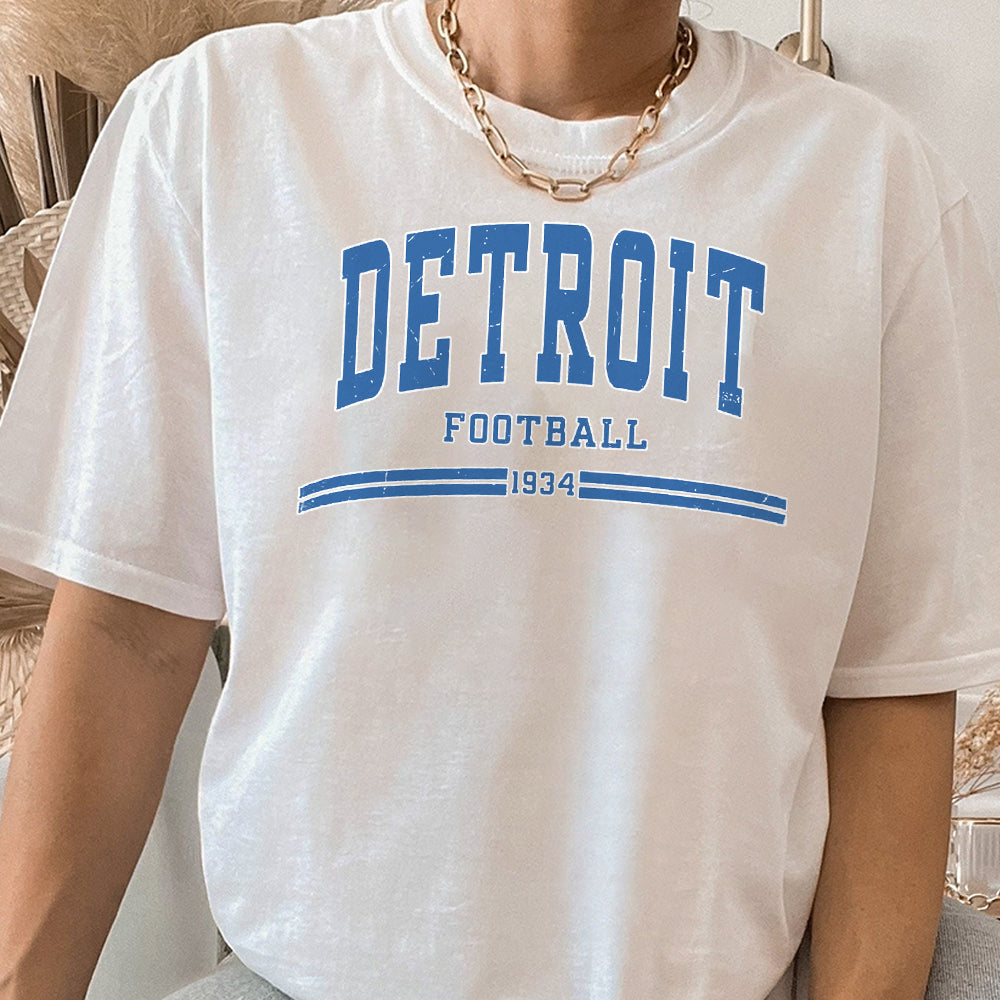 Detroit Football Sweatshirt Vintage Detroit Football Fan Shirt, Detroit Game Day Shirt, Trendy Lions Fan Sweatshirt 2 BBB