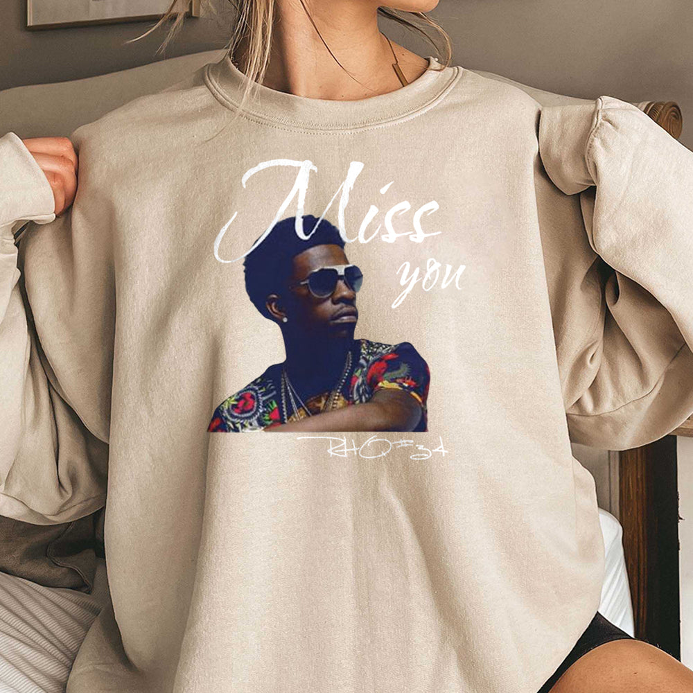 Rich Homie Quan T-Shirt Miss You  Hip Hop Tribute Tee  Retro Rap Shirt  Music Lover Gift  Casual Streetwear  Gift for Him or Her  GGG