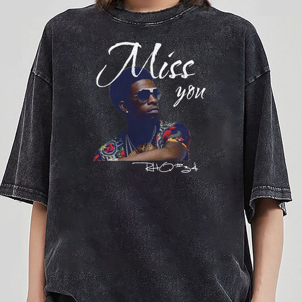 Rich Homie Quan T-Shirt Miss You  Hip Hop Tribute Tee  Retro Rap Shirt  Music Lover Gift  Casual Streetwear  Gift for Him or Her  GGG