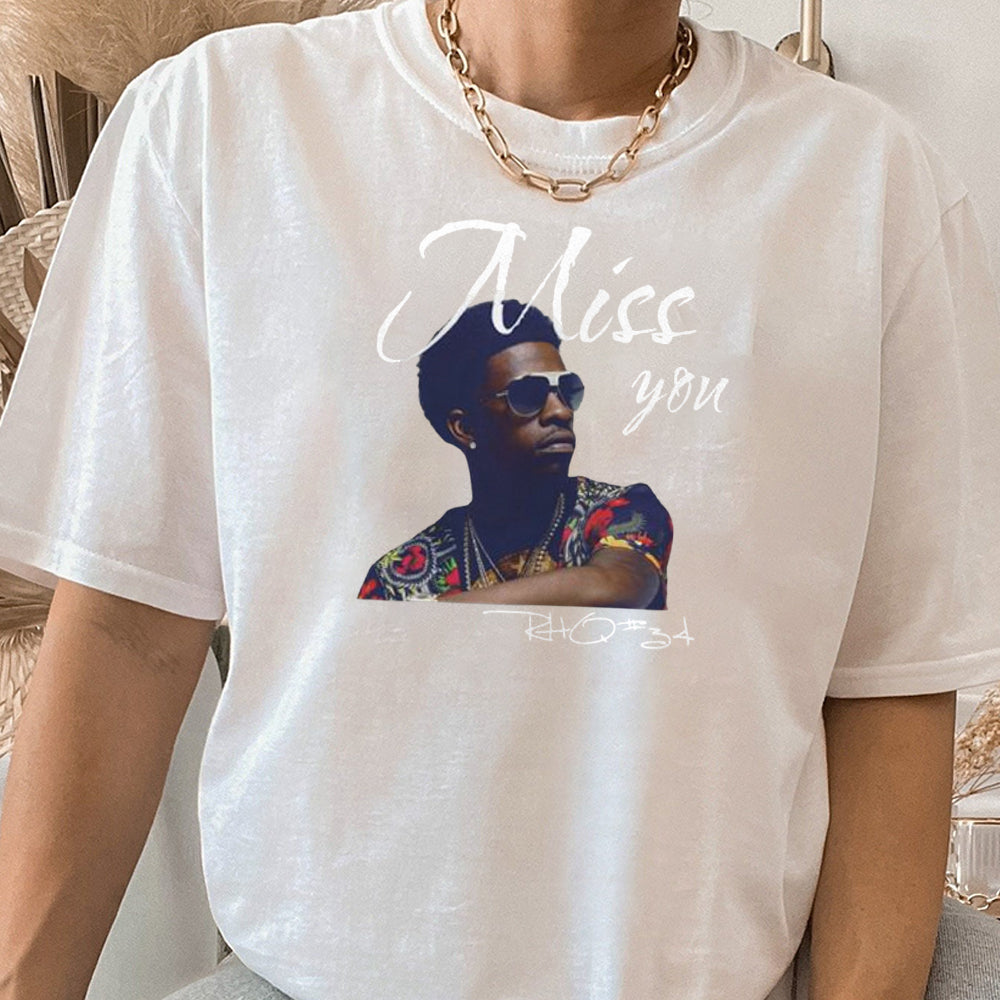 Rich Homie Quan T-Shirt Miss You  Hip Hop Tribute Tee  Retro Rap Shirt  Music Lover Gift  Casual Streetwear  Gift for Him or Her  GGG