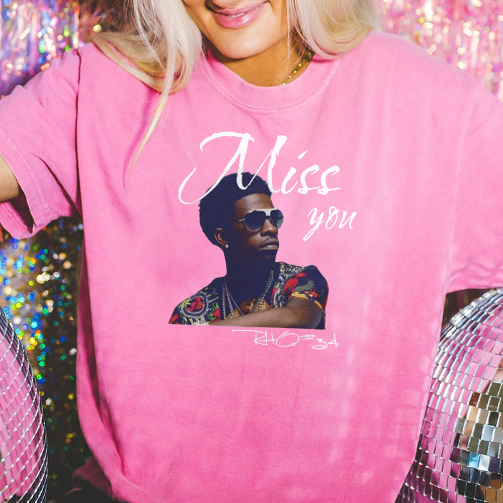 Rich Homie Quan T-Shirt Miss You  Hip Hop Tribute Tee  Retro Rap Shirt  Music Lover Gift  Casual Streetwear  Gift for Him or Her  GGG