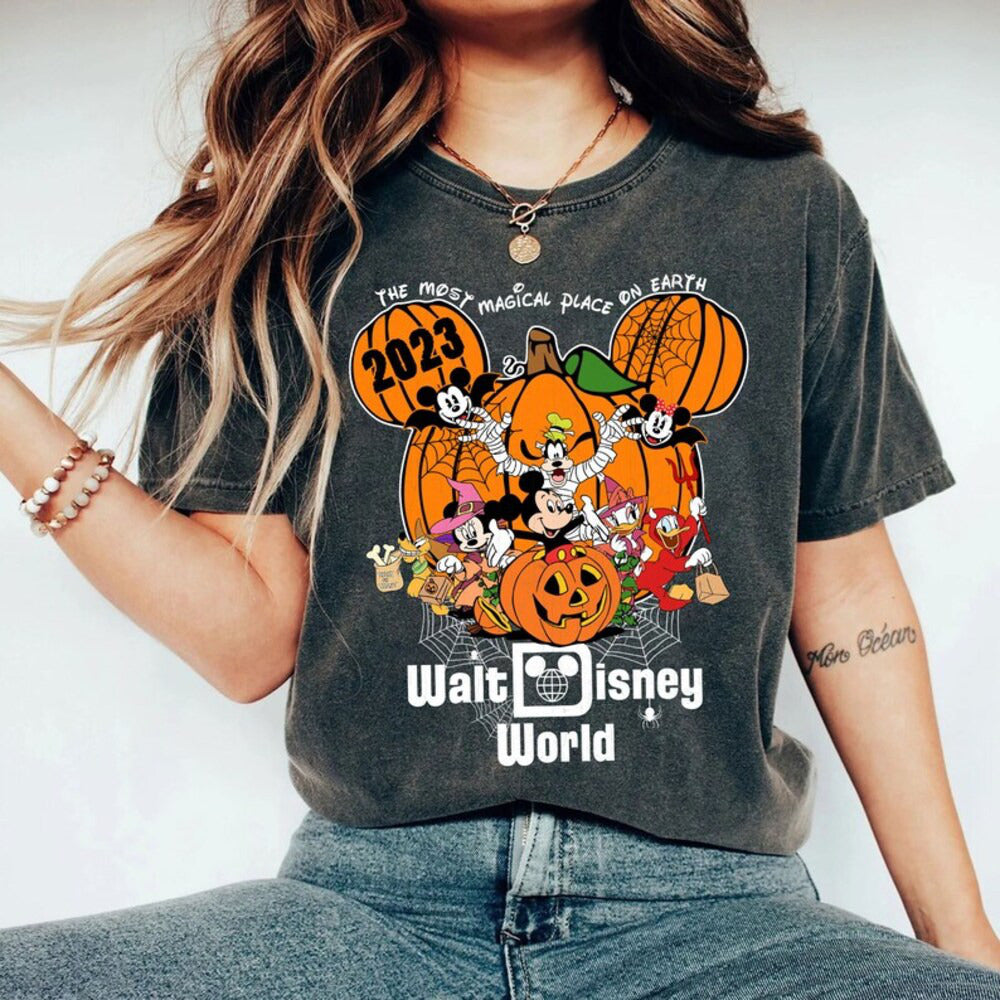 Vintage Walt Disney World Halloween Shirt, Disneyworld Halloween 2024 Shirt, Mickey And Friends Halloween Shirt,Disney Shirt HL23
