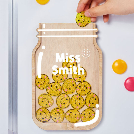 Personalized Fill The Jar With Smile Teacher Reward Jar rejar