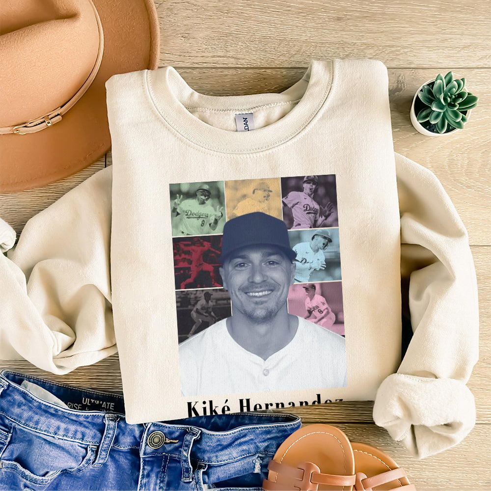 Kik? Hernandez The Los Angeles Tour Vintage Comfort Colors Shirt, Los Angeles Baseball Retro T-Shirt, Baseball Game Day Shirt, For Her T12